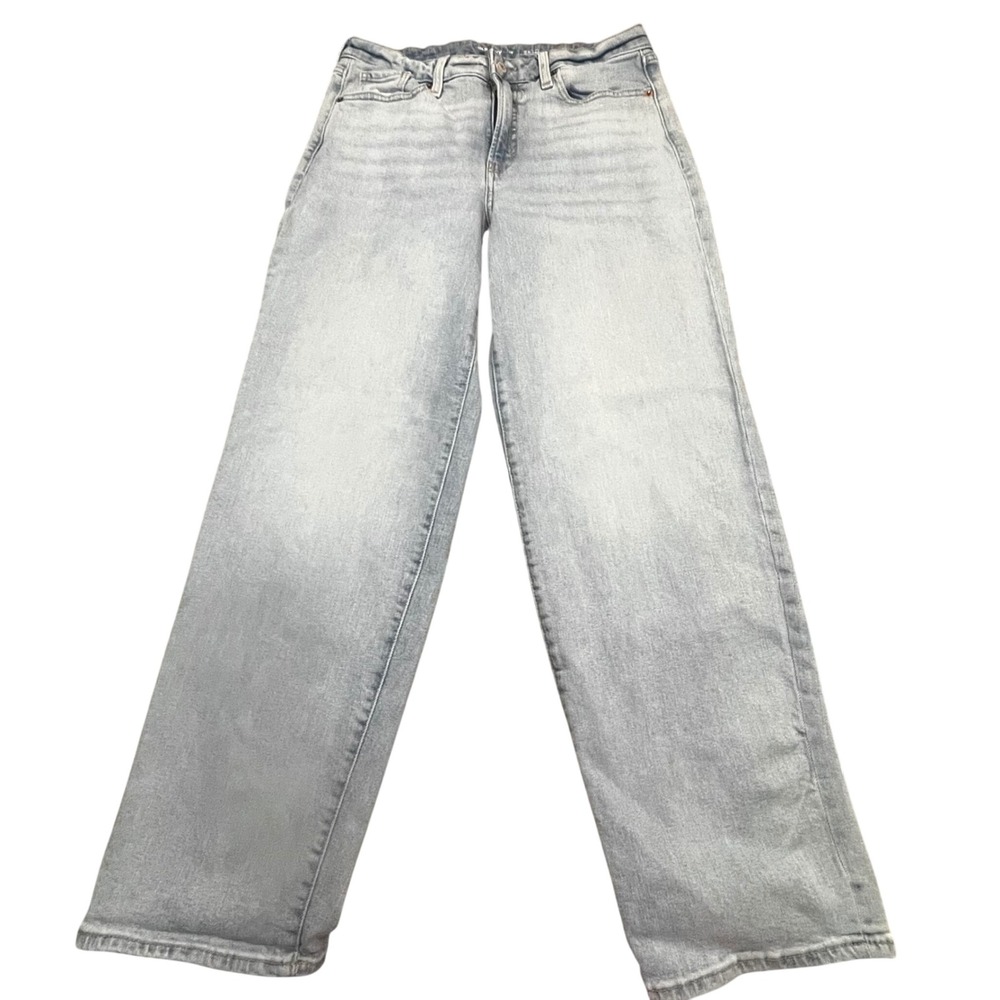 Old Navy OG Loose High Rise Jeans Womens 10 Light Wash Straight Leg Denim